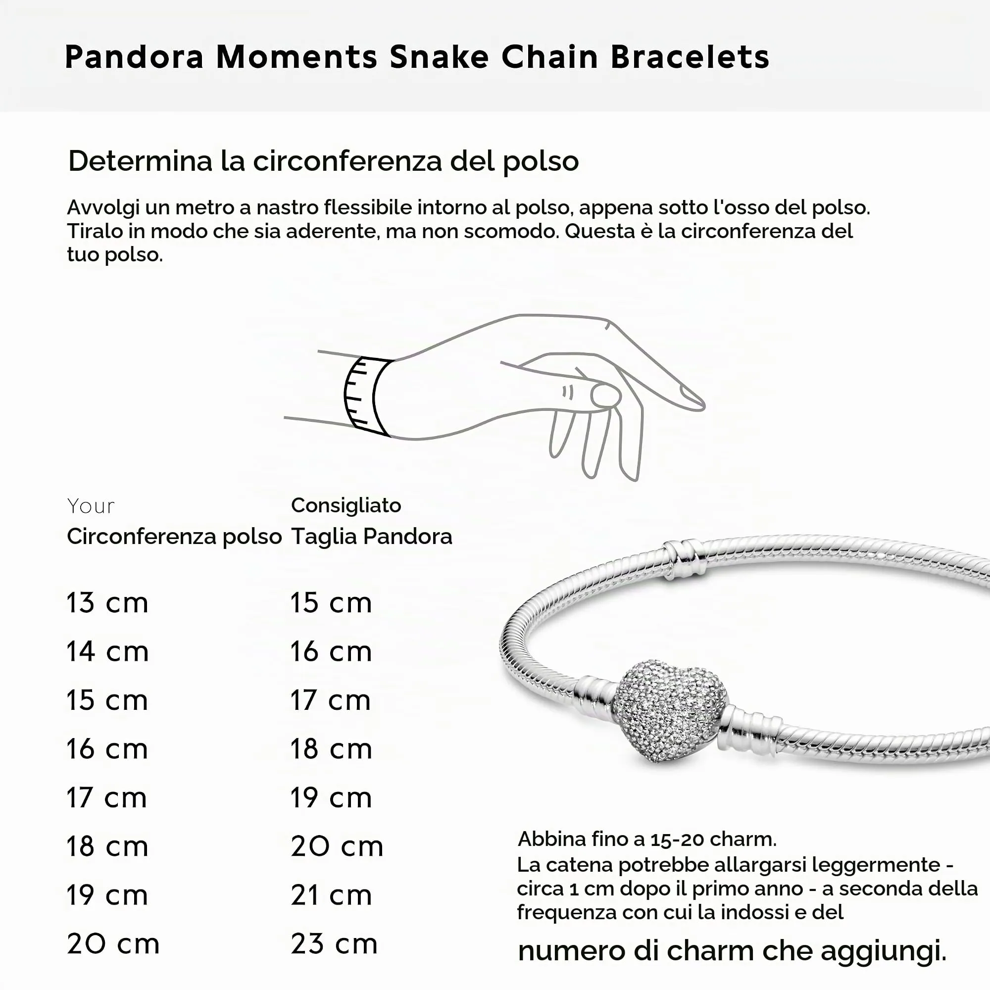 Pandora Icons Bracciale in argento con chiusura a cuore e zirconi cubici, 19 - immagine 4