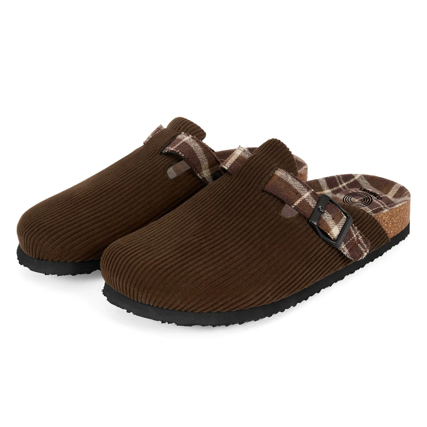 Perletti Ciabatte Comfort Uomo in Velluto - immagine 1