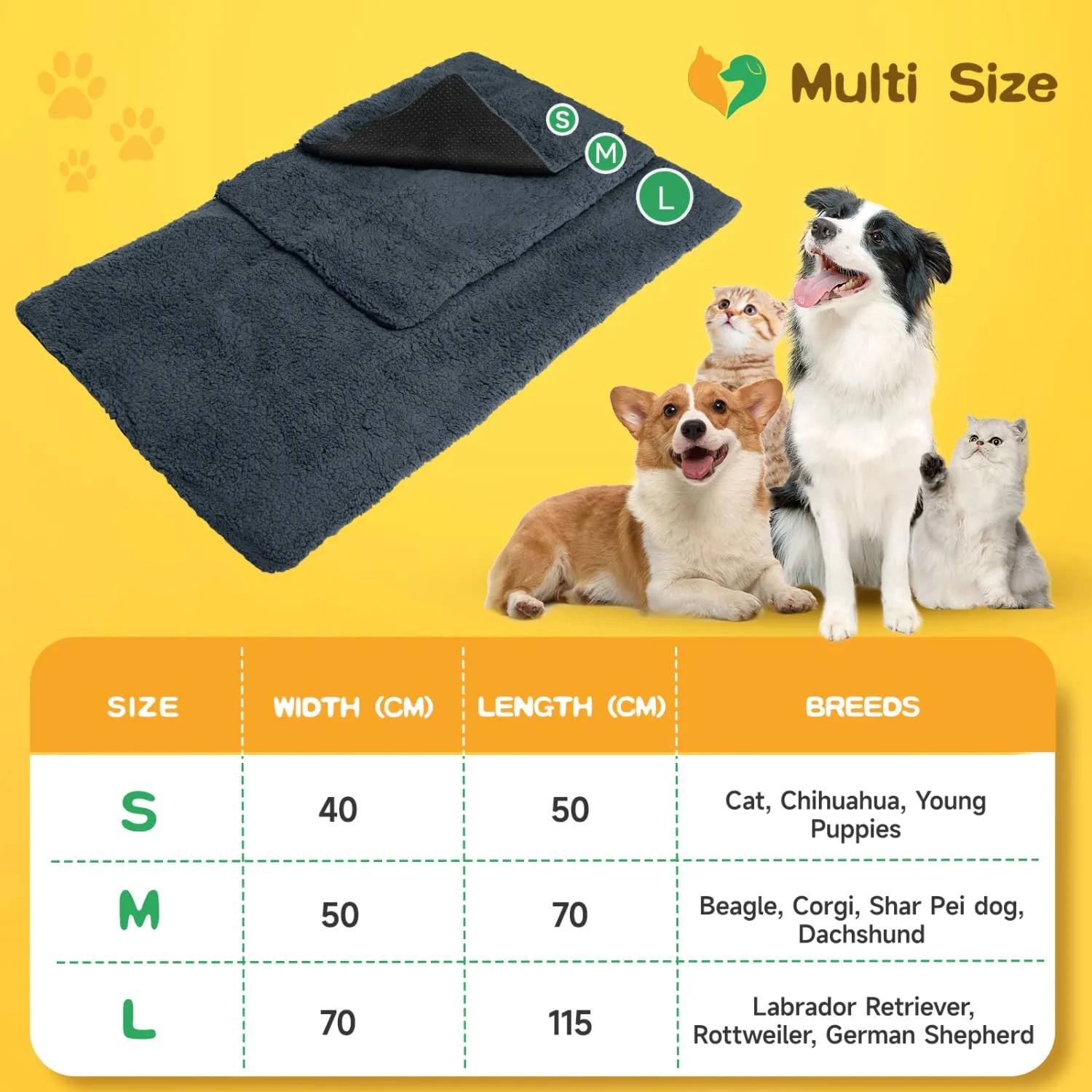 Nobleza Coperta Autoriscaldante per Cani e Gatti 40x50 cm - immagine 6