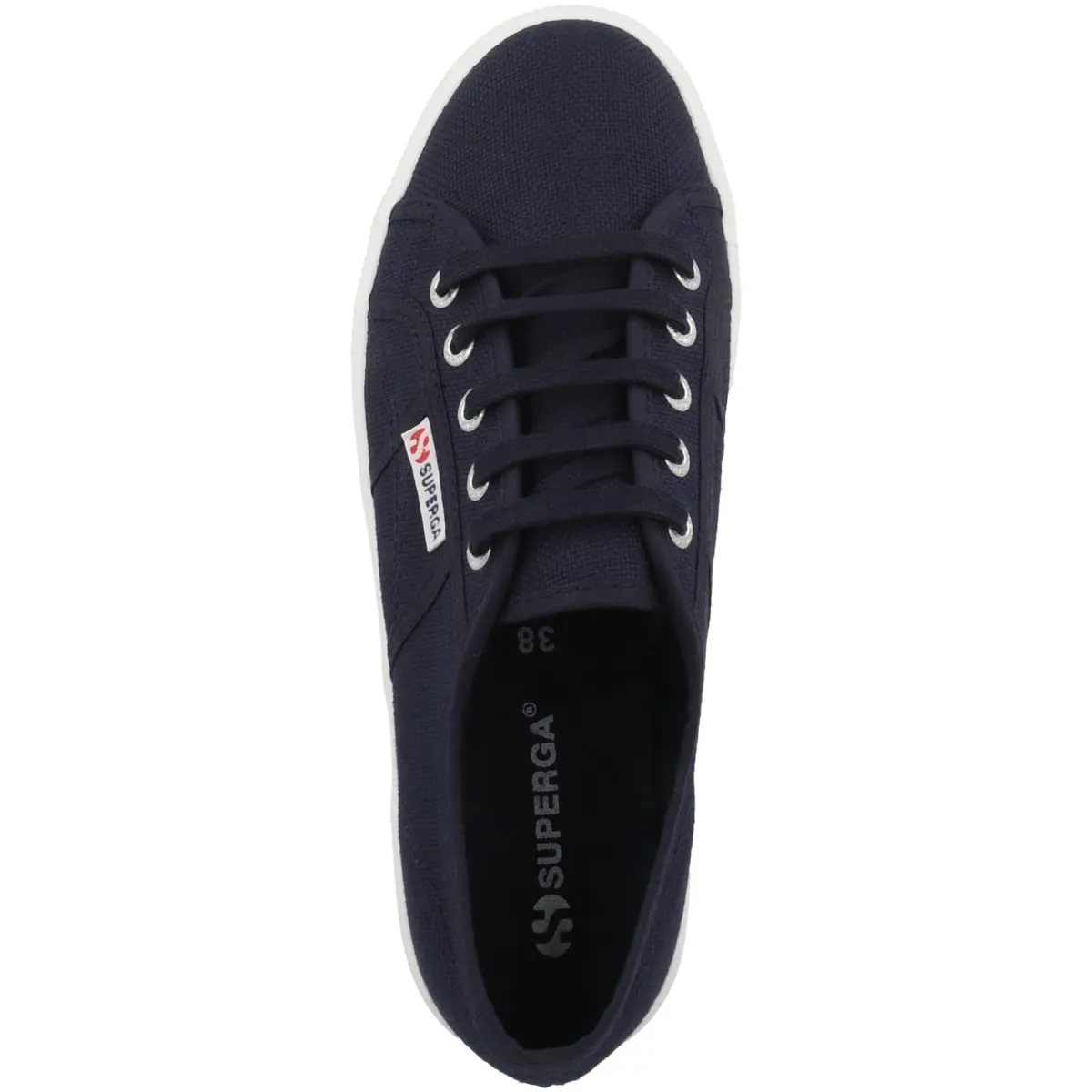 Superga 2730-cotu Scarpe da Ginnastica da Donna, Blu Navy Bianco, S2127IW, 37 - immagine 2