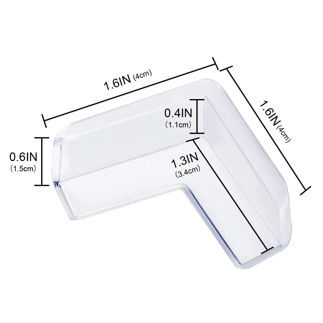 WeddHuis Paraspigoli Bambini Trasparenti in Silicone, 6 Pezzi - immagine 2