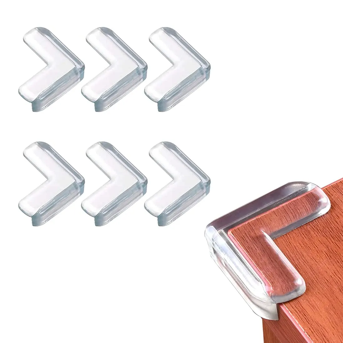 WeddHuis Paraspigoli Bambini Trasparenti in Silicone, 6 Pezzi - immagine 7