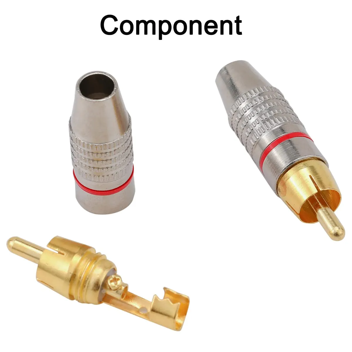 Greluma 14 Connettori RCA Maschio senza Saldatura Placcati in Oro - immagine 5