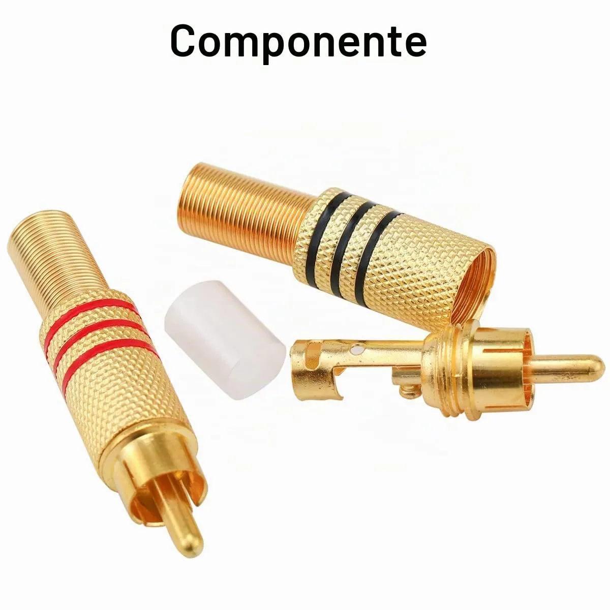Greluma Connettori a spina RCA placcati in oro, adattatori audio video maschio per cavo coassiale, 14 pezzi - immagine 3