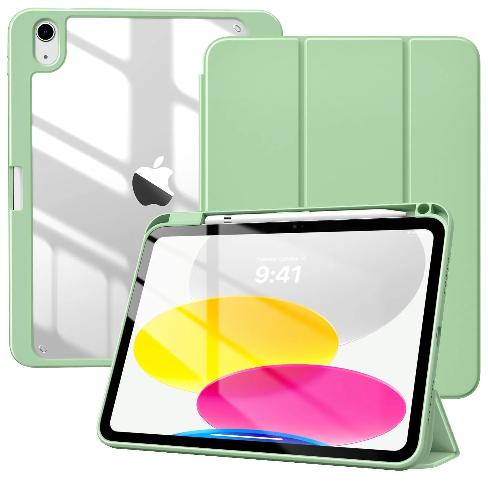 TiMOVO Cover per iPad 11ª Gen 11" e 10ª Gen 10,9", Verde - immagine 1