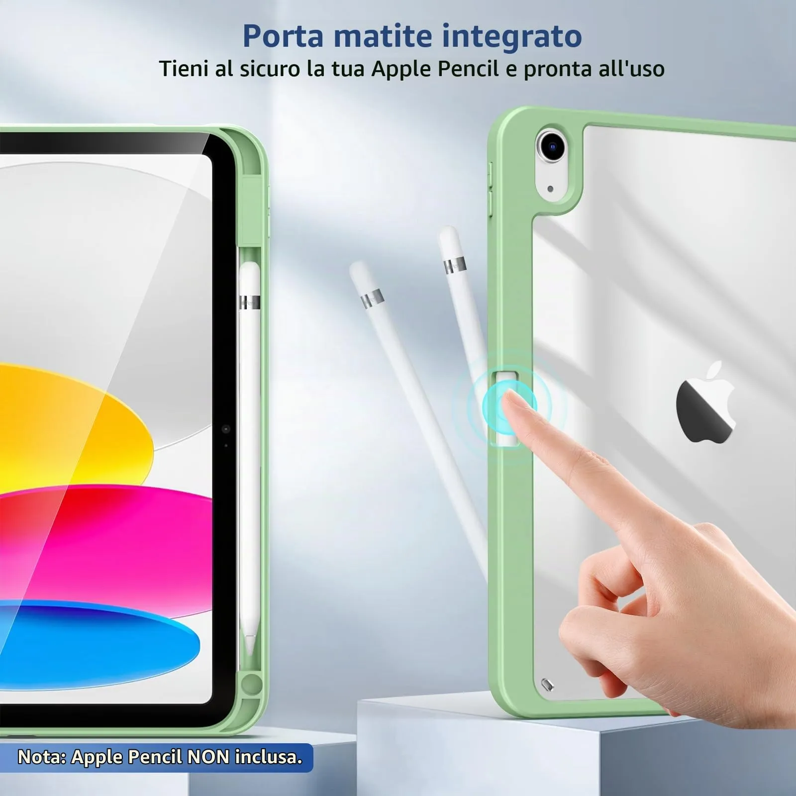 TiMOVO Cover per iPad 11ª Gen 11" e 10ª Gen 10,9", Verde - immagine 4