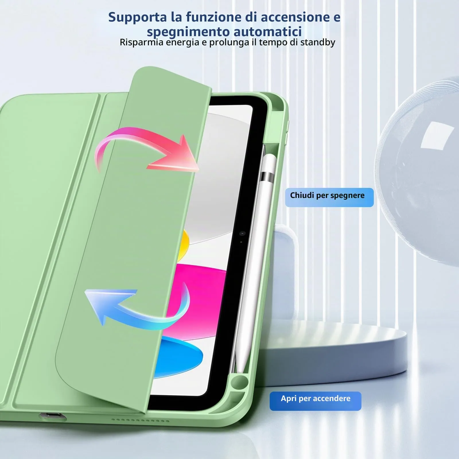 TiMOVO Cover per iPad 11ª Gen 11" e 10ª Gen 10,9", Verde - immagine 5