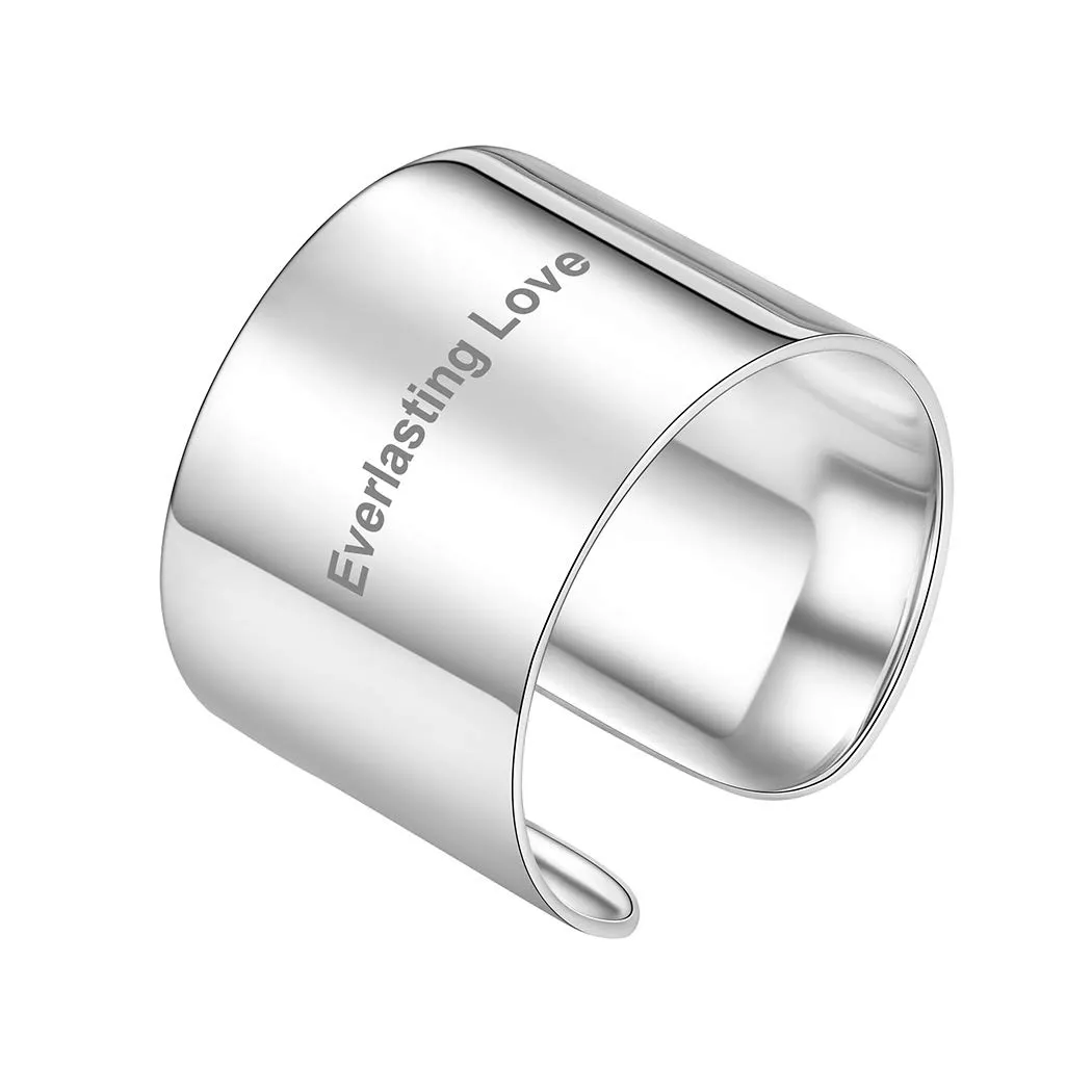 PROSILVER Anello Argento 925, Larghezza 15mm, Taglia Regolabile 12-27 - immagine 1