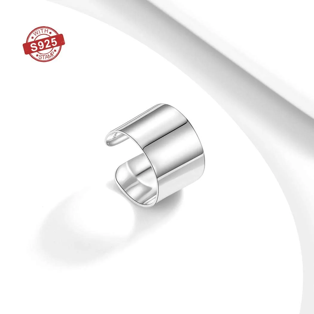 PROSILVER Anello Argento 925, Larghezza 15mm, Taglia Regolabile 12-27 - immagine 4