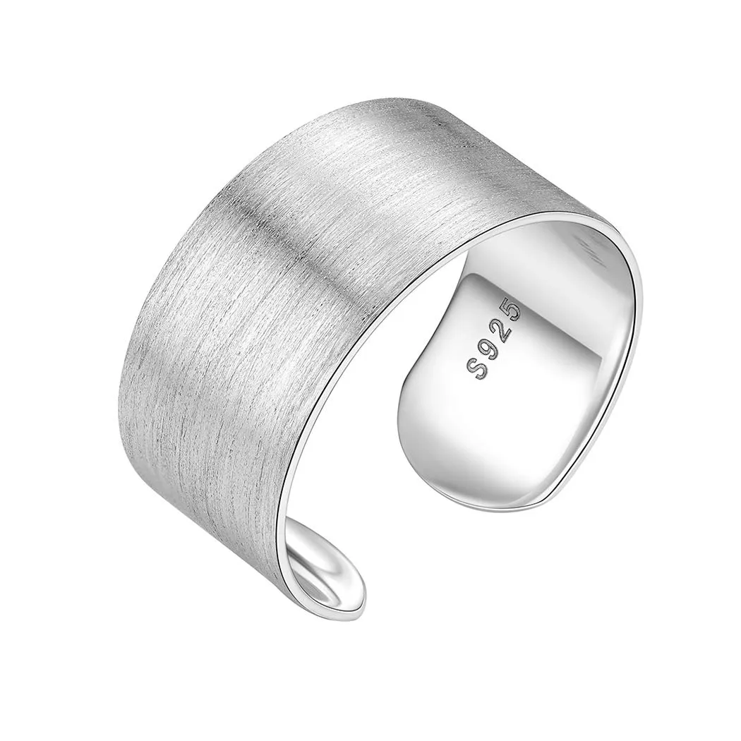 PROSILVER Anello Argento 925, Larghezza 10mm, Taglia Regolabile 12-27 - immagine 1