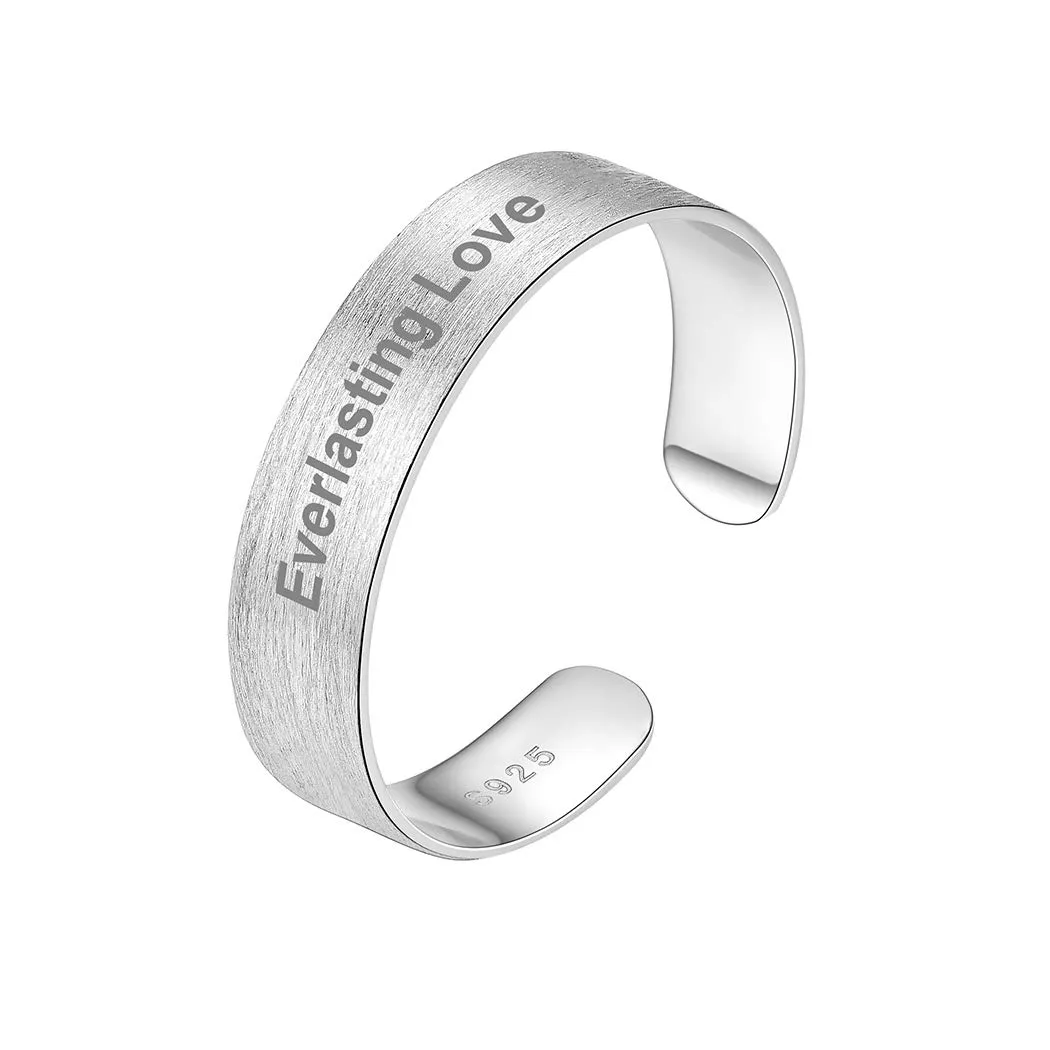 PROSILVER Anello Argento 925, Larghezza 5mm, Taglia Regolabile 12-27 - immagine 1