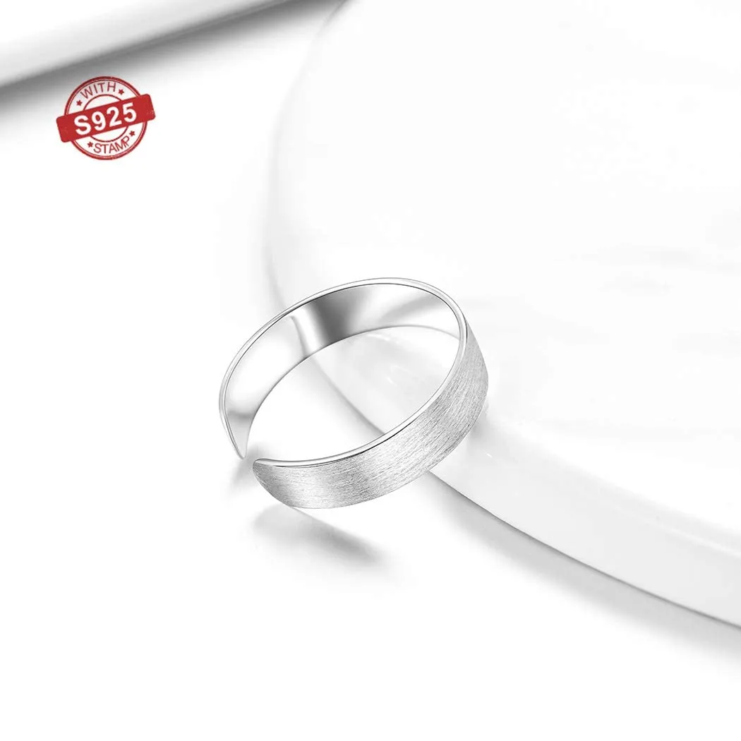 PROSILVER Anello Argento 925, Larghezza 5mm, Taglia Regolabile 12-27 - immagine 4