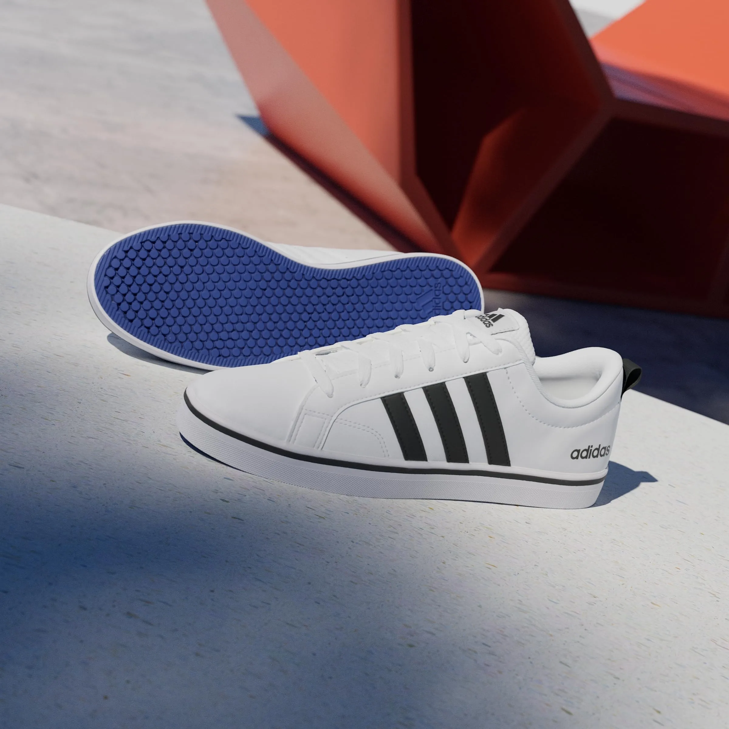 adidas Vs Pace 2.0 Shoes, Cloud White / Core Black / Cloud White, 40 2/3 EU - immagine 2