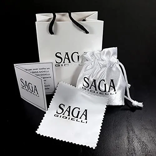 SAGA GIOIELLI Bracciale Rosario Cristalli Neri Acciaio per Donna Uomo - immagine 6
