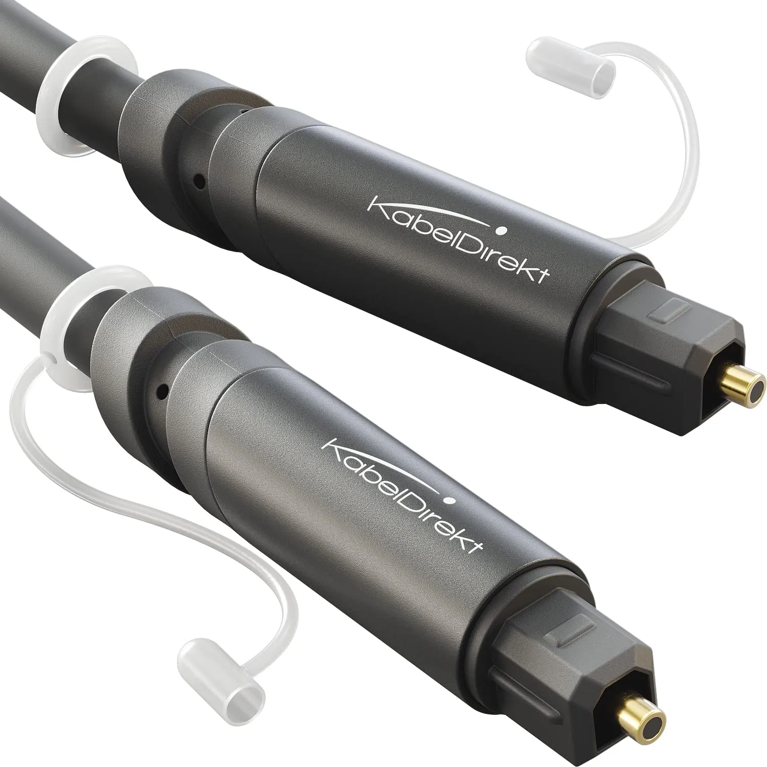 KabelDirekt TOSLINK Cable, 5m, Black - immagine 1