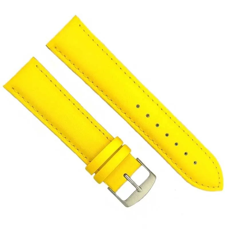 Diloy 302 Cinturino Orologio in Pelle Giallo 18mm - immagine 2
