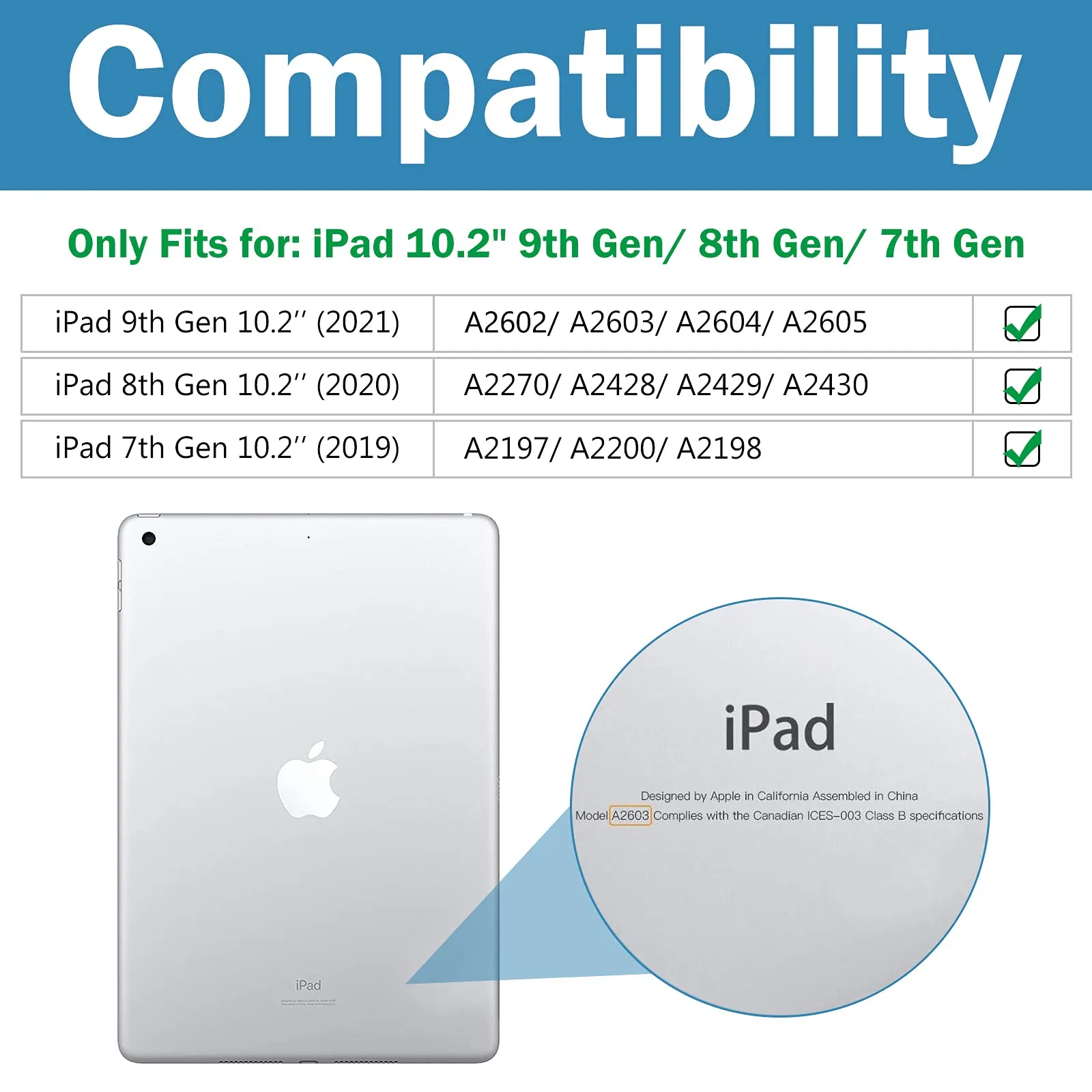 ProCase Pellicola Protettiva in Vetro Temperato per iPad 9 2021, iPad 8 2020, iPad 7 2019 10.2 Pollici, 1 Pezzo - immagine 2