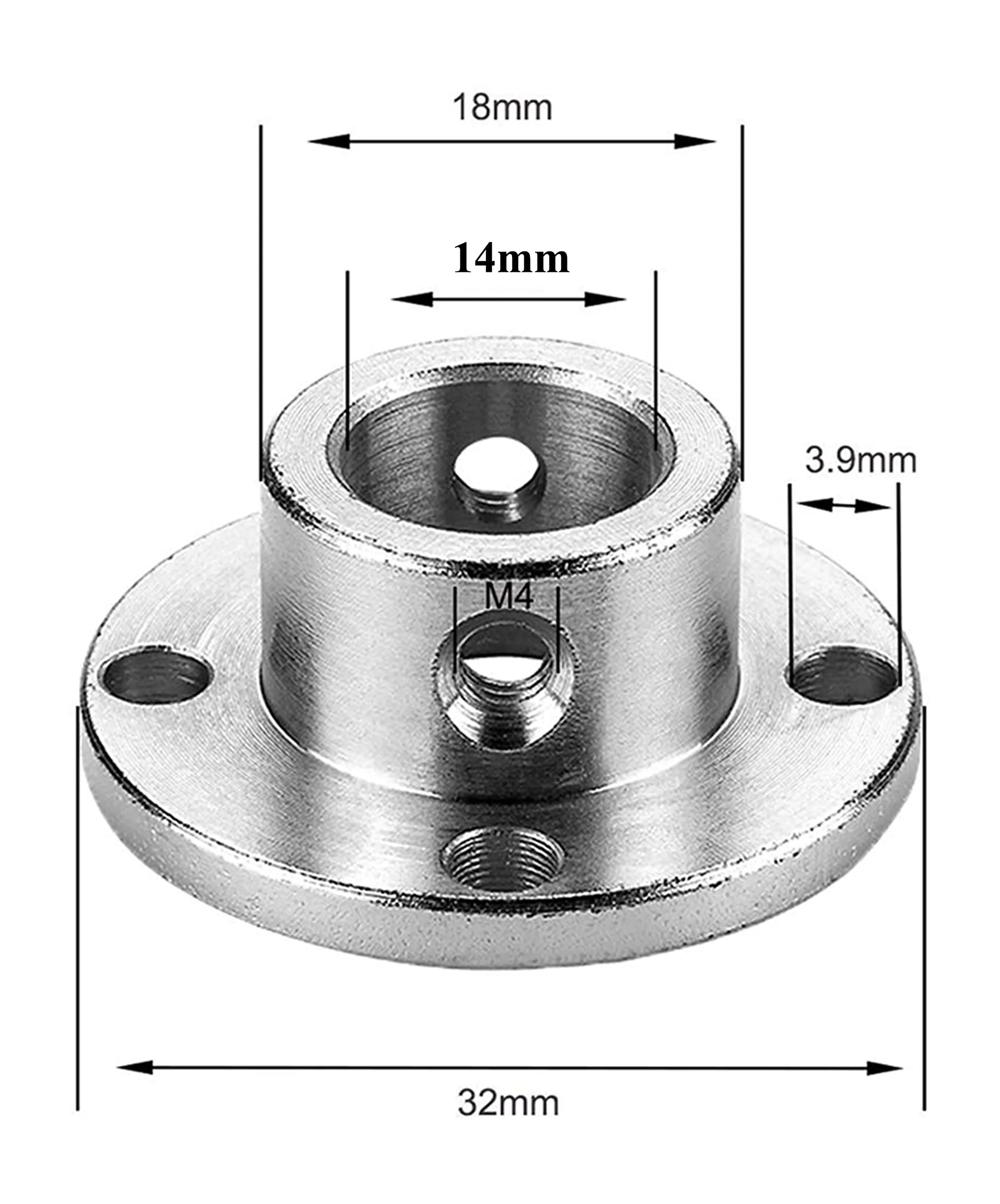 Winwill Connettori a Flangia 14mm per Motori Modellini Radiocomandati, Set da 4 pezzi - immagine 2