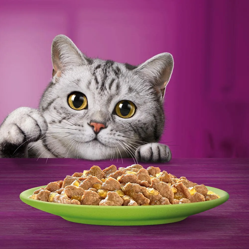 Whiskas Pranzetti Mari e Monti 1+ Adulto, Cibo Umido per Gatto, 6 x 50g - immagine 2