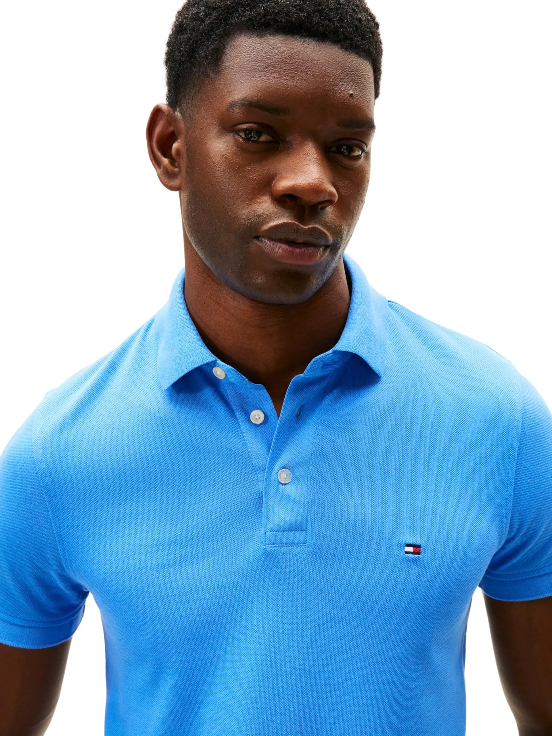 Tommy Hilfiger 1985 Polo Slim Fit Uomo - Blu (Blue Spell), S - immagine 4