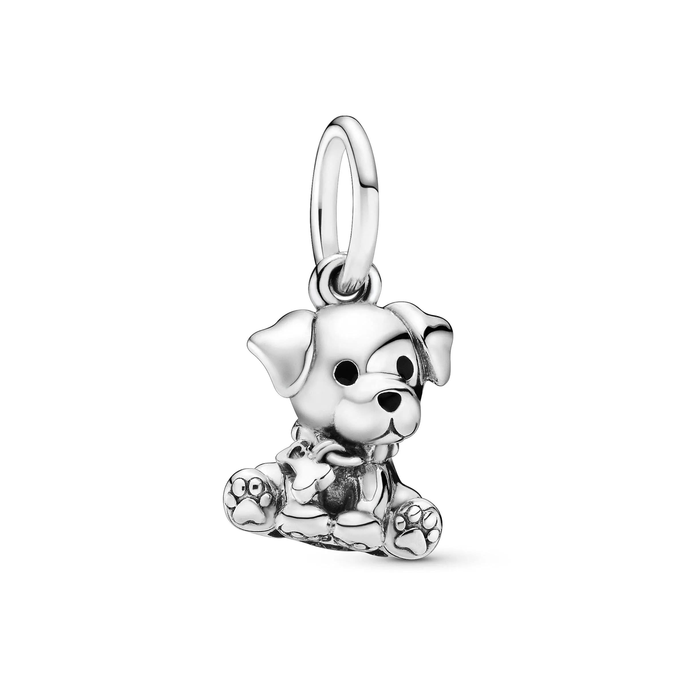 Pandora Passions Pendente Cane Labrador in Argento con Smalto Nero - immagine 1