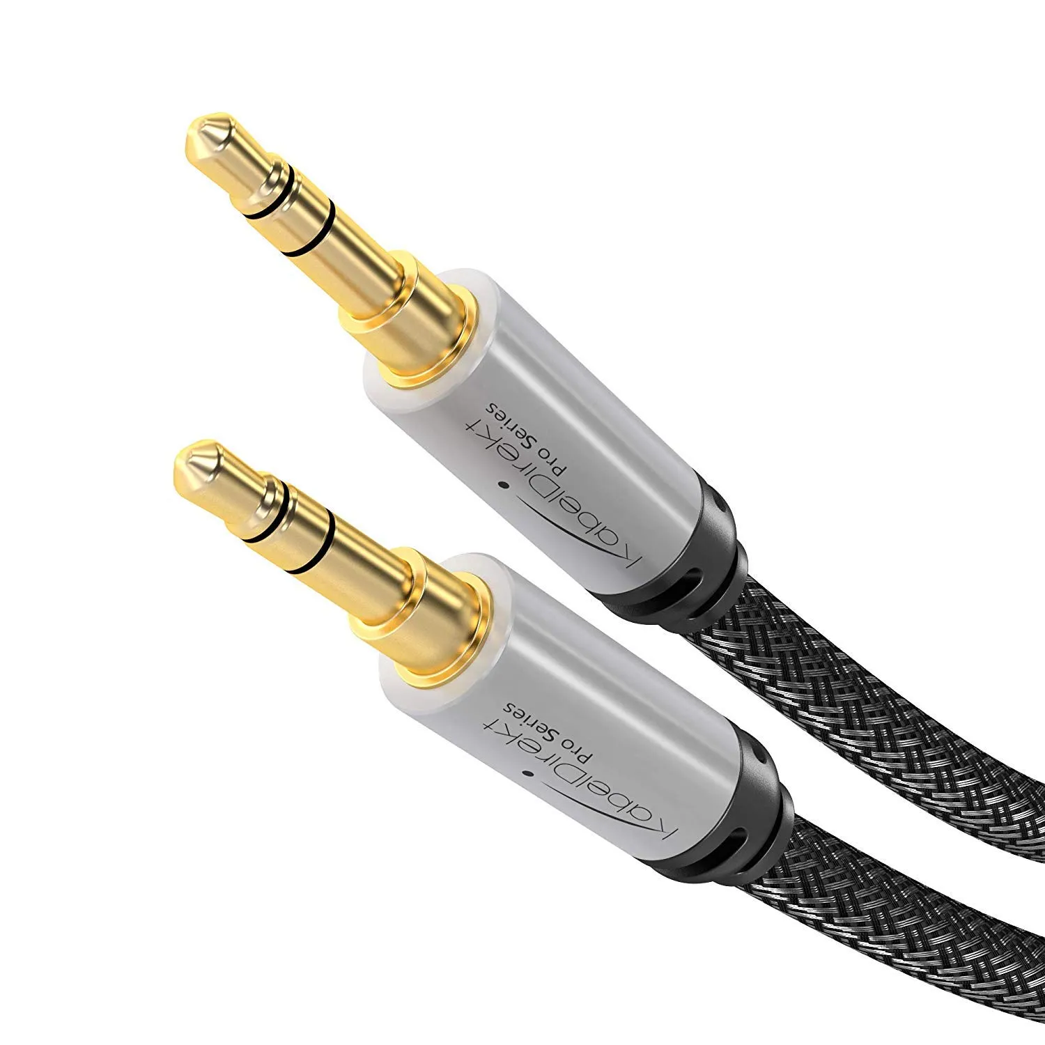 KabelDirekt Cavo Aux Jack 3,5mm, 1,5m, Nero - immagine 1