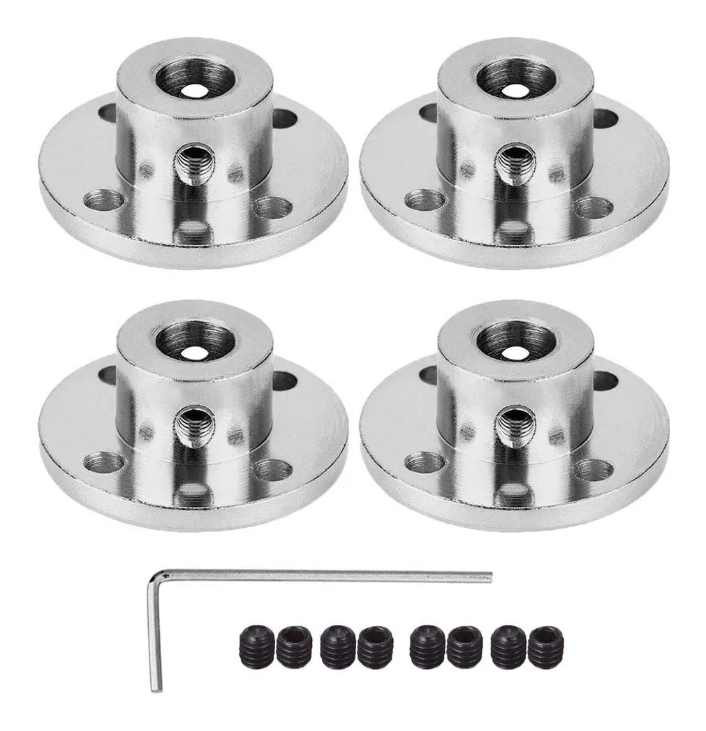 winwill Flange Coupling Connector with Rigid Guide, 7mm, for RC Model Motors (4 pieces) - immagine 1