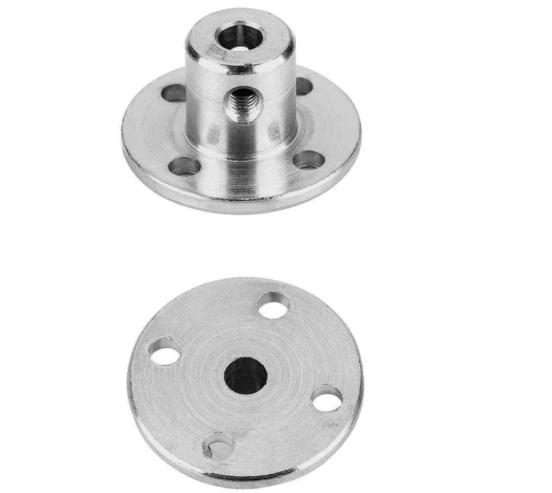 winwill Flange Coupling Connector 5mm per Albero Motori Modellini Radiocomandati, 4 Pezzi - immagine 2