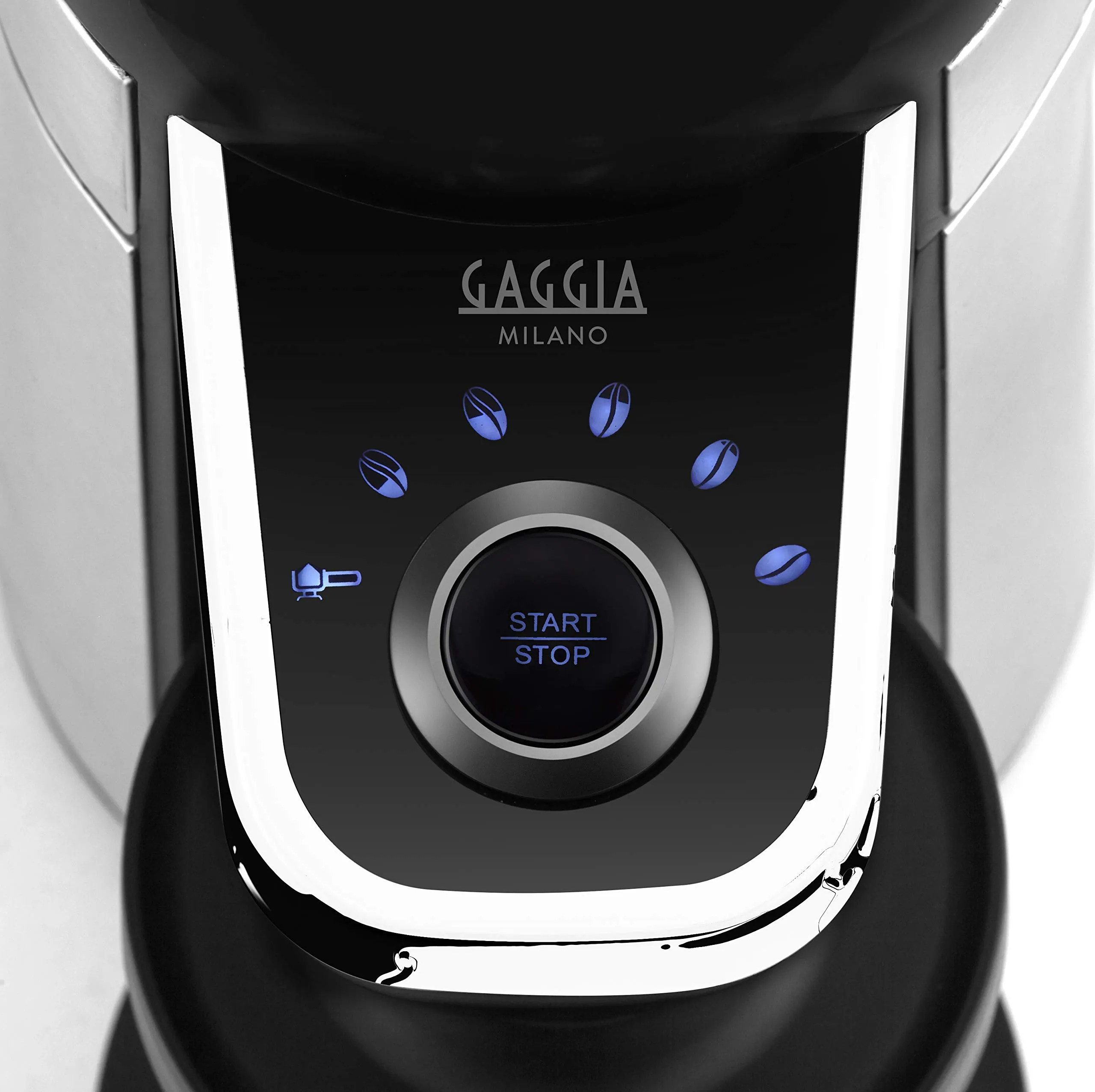 Gaggia RI8123/01 MD15 Macinino per Caffè in Grani, Macine Coniche in Acciaio Inox, 15 Opzioni di Macinatura e Timer Digitale, Nero/Acciaio Inox - immagine 5