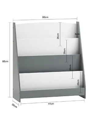 SoBuy Libreria Montessoriana per Bambini a 4 Ripiani 80x30x88 cm - immagine 3