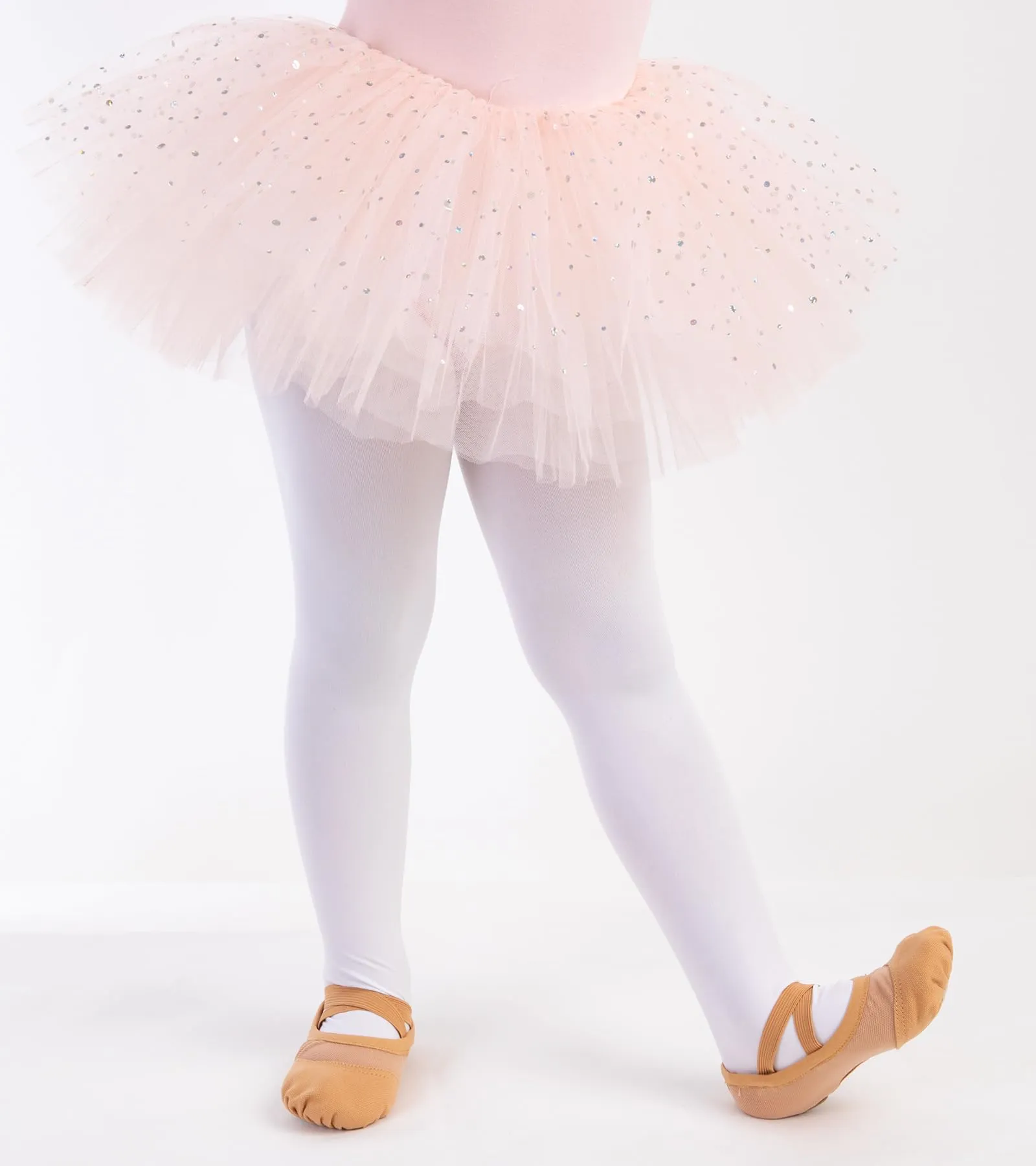Aiseyi Scarpe da Balletto per Bambina in Pelle Spaltata e Tela, Marrone, 28 EU - immagine 3