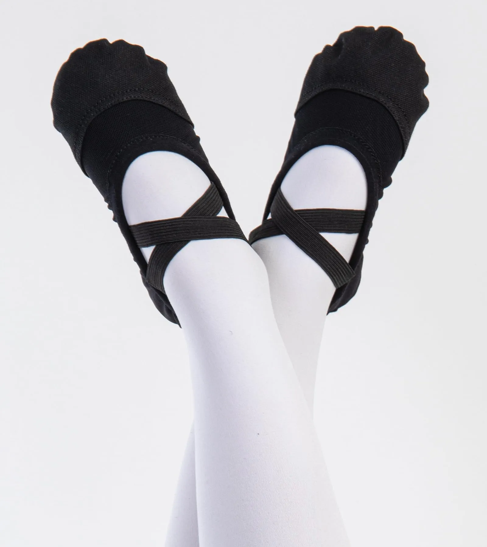 Aiseyi Scarpette Danza Classica Mezze Punte in Tela e Mesh, Nero, EU 37 - immagine 2
