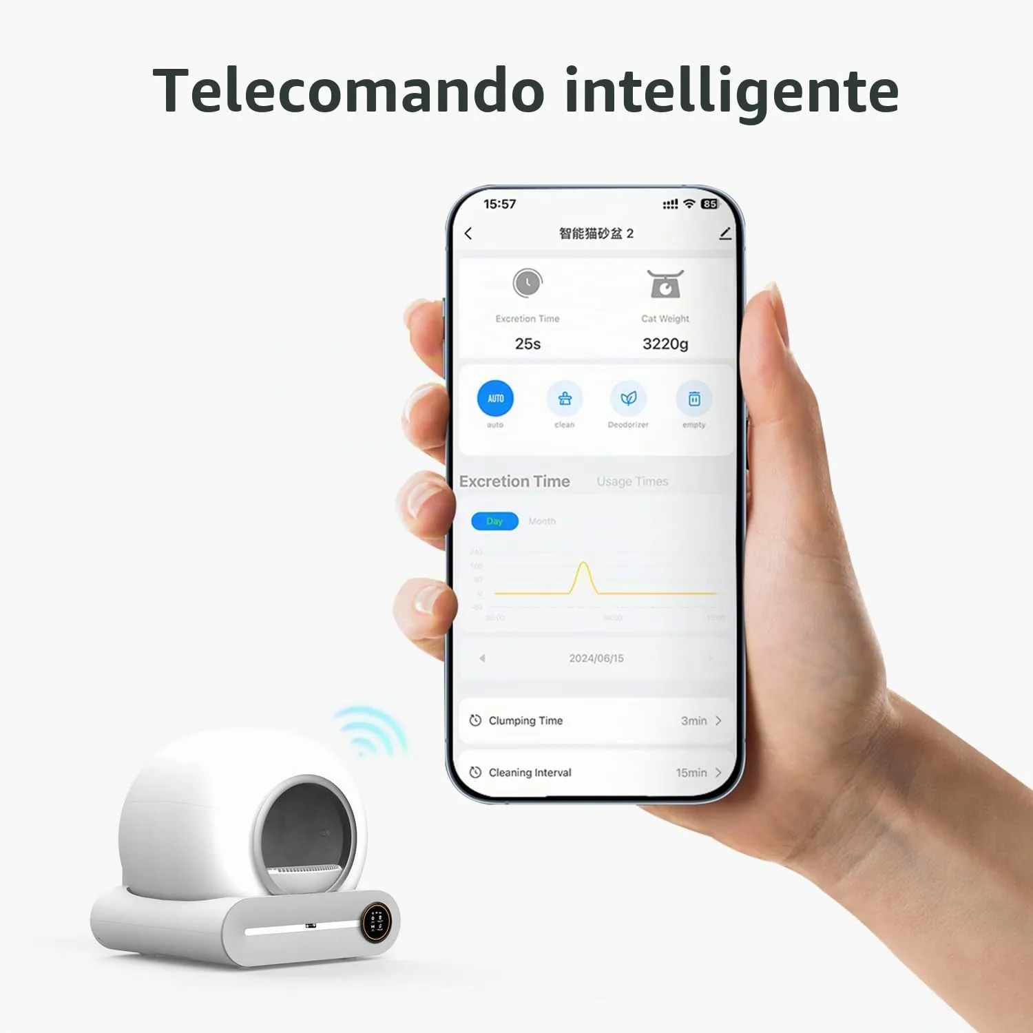 RMAN Lettiera Gatto Autopulente Intelligente - immagine 6
