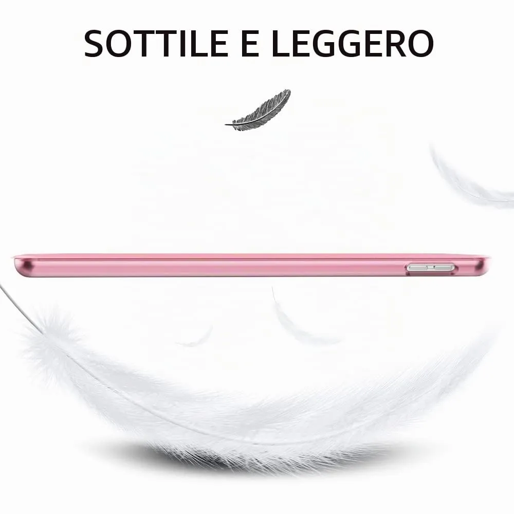 MoKo Cover for iPad 9th/8th/7th Gen 10.2 inch (2021/2020/2019), Fiore Rosa - immagine 8