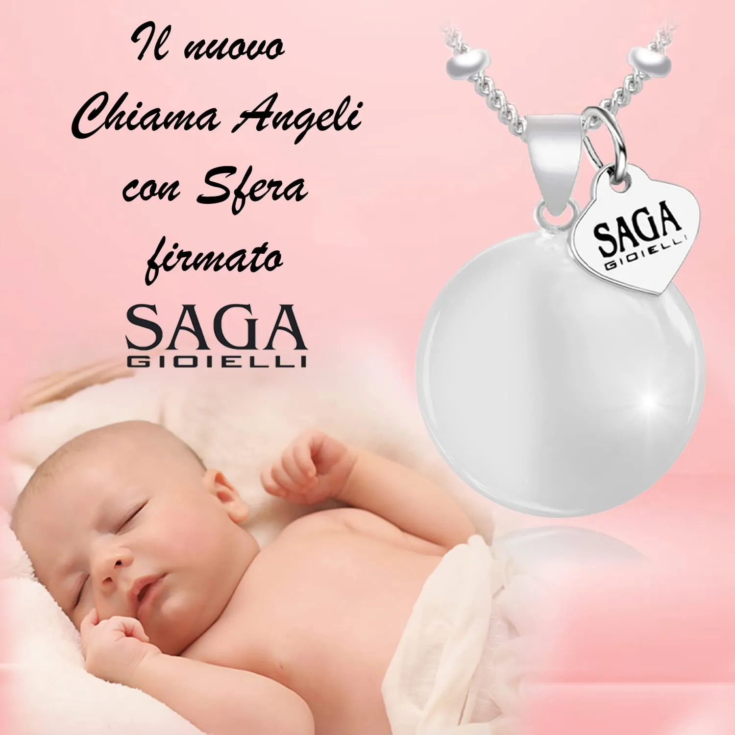 SAGA GIOIELLI Collana Chiama Angeli Gravidanza con Sfera Sonora - immagine 3