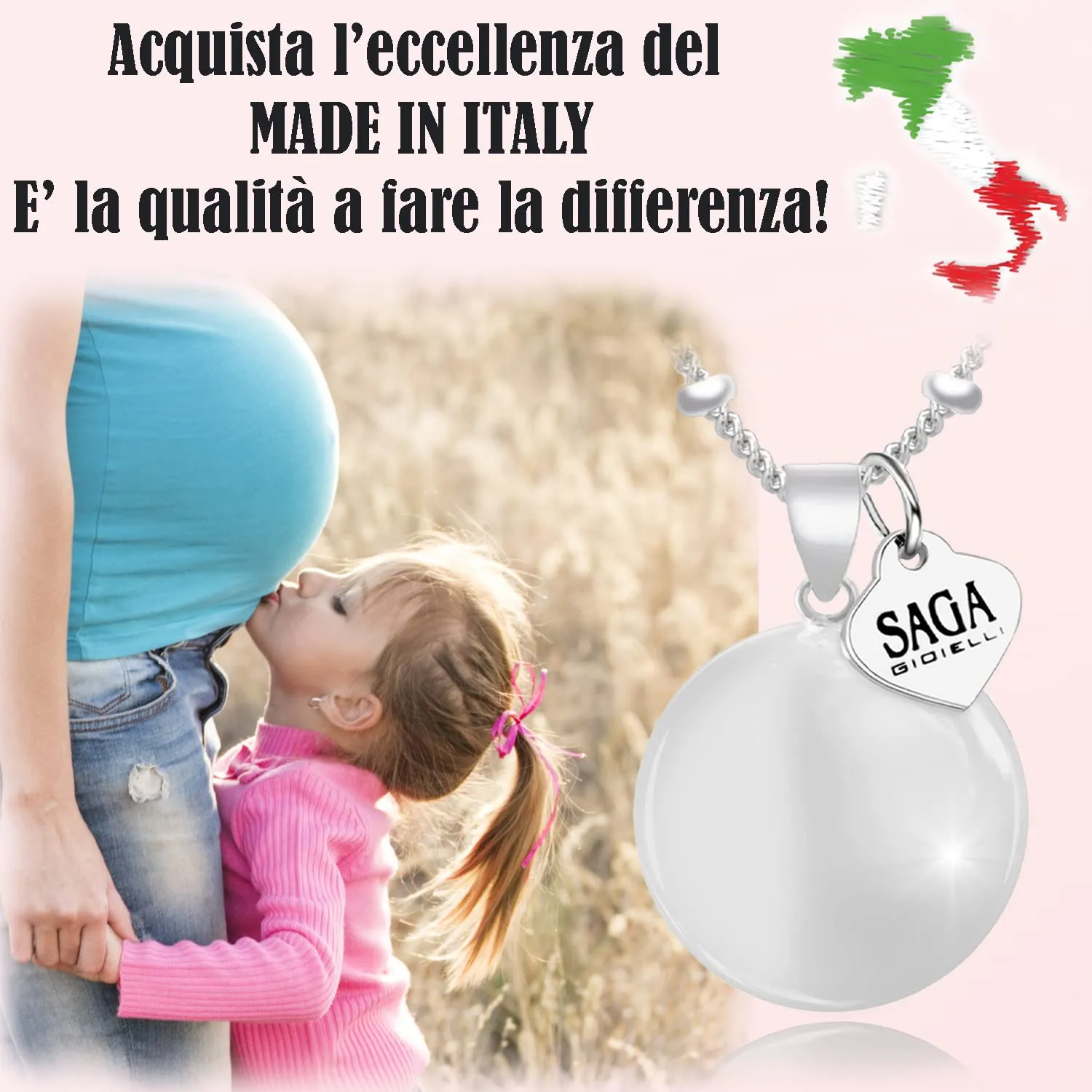 SAGA GIOIELLI Collana Chiama Angeli Gravidanza con Sfera Sonora - immagine 5