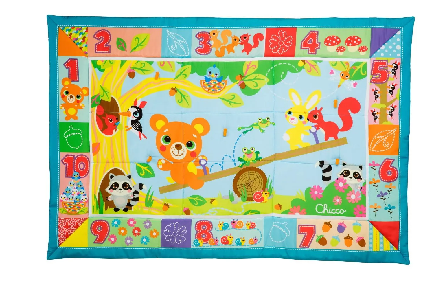 Chicco Foresta Fantasy Tappeto Gioco XXL, Blu - immagine 1