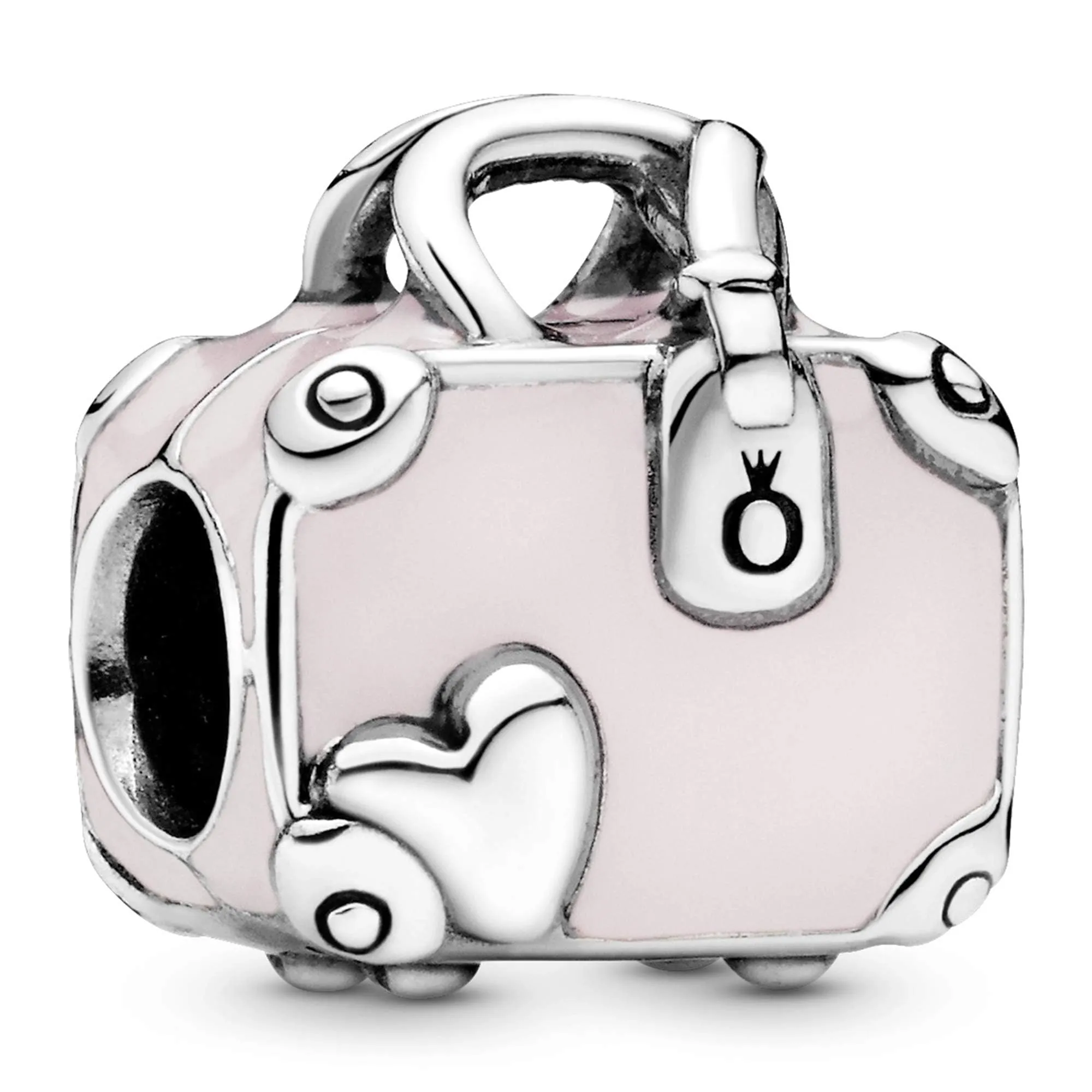 Pandora Ciondolo in argento con valigia e smalto rosa - immagine 2