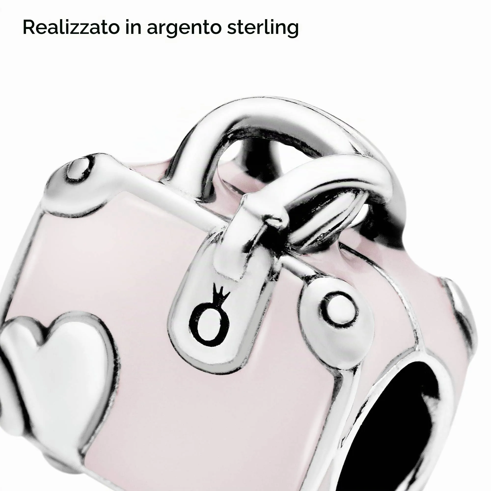 Pandora Ciondolo in argento con valigia e smalto rosa - immagine 4