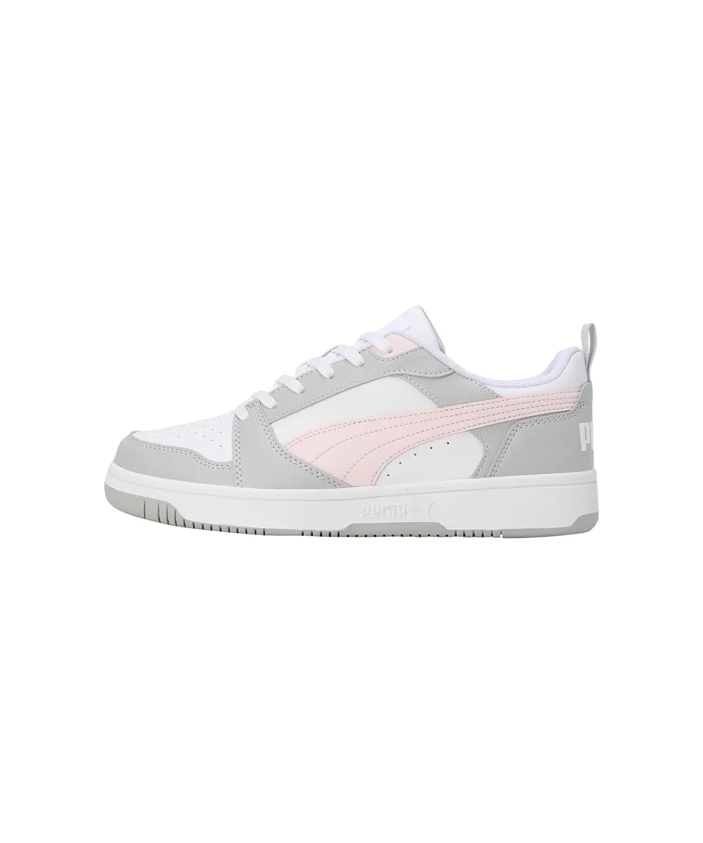 Puma Rebound V6 Low Sneakers, White Frosty Pink Cool Light Grey, 38.5 EU - immagine 2
