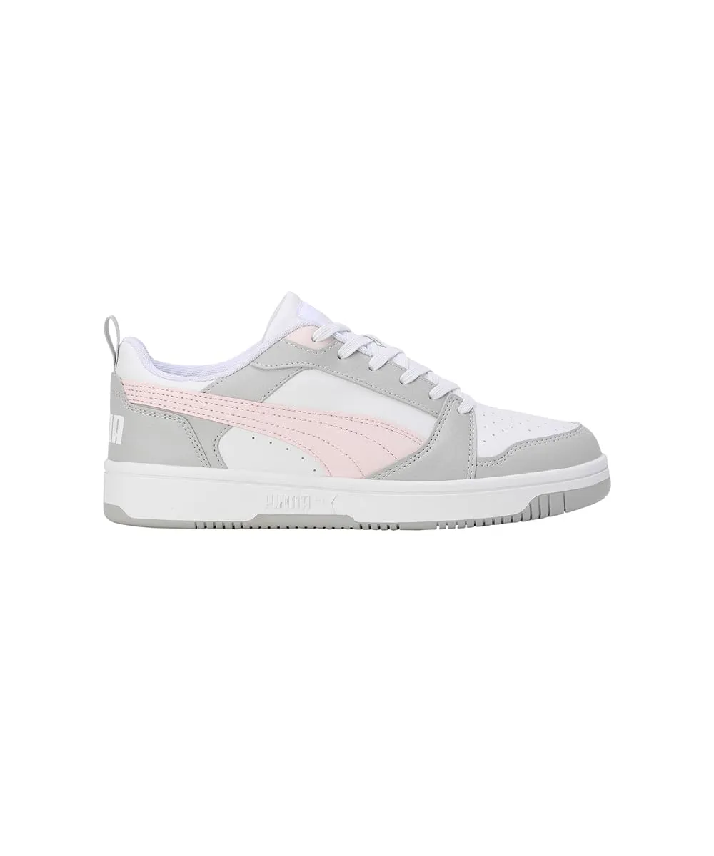 Puma Rebound V6 Low Sneaker Unisex, White Frosty Pink Cool Light Grey, 40 EU - immagine 3