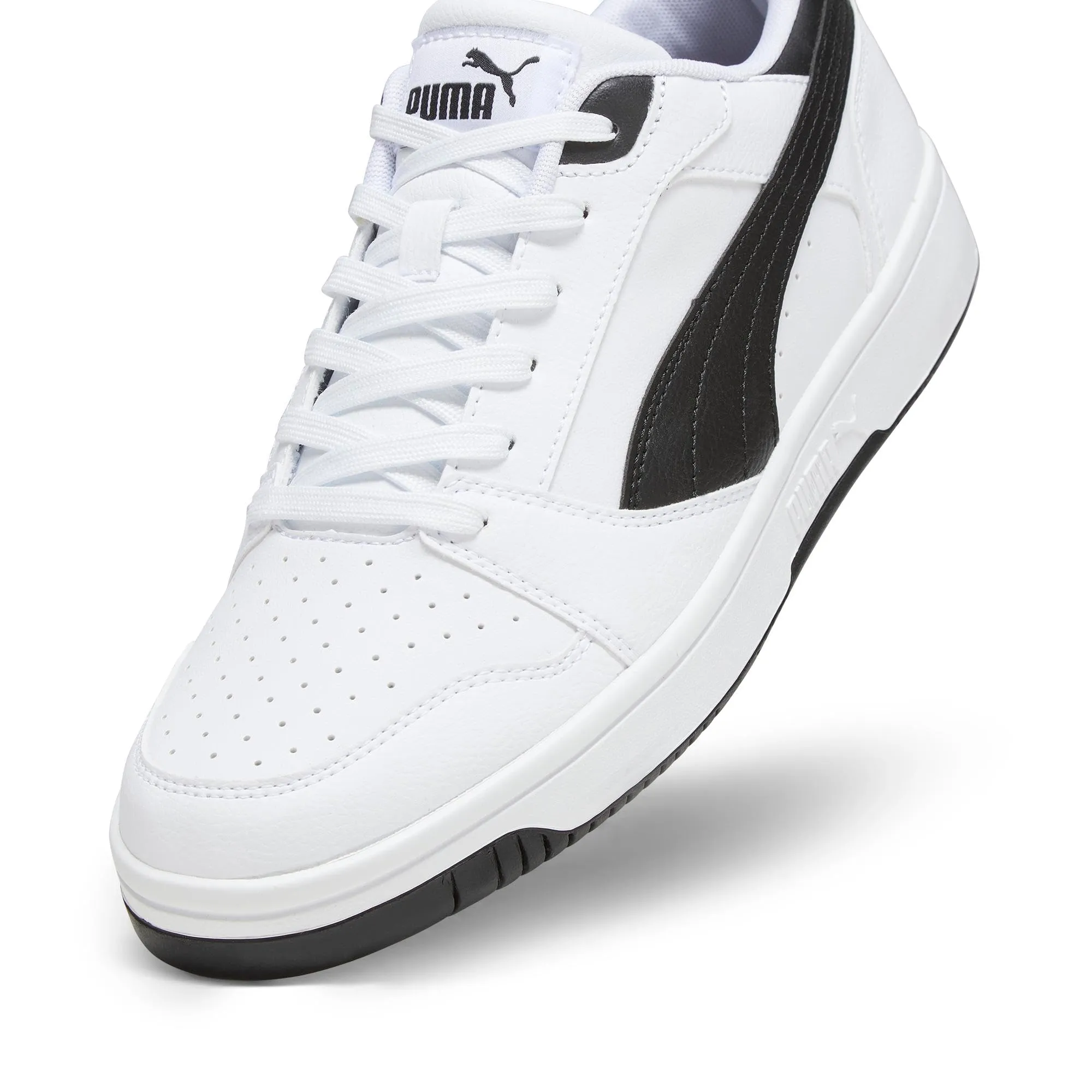 PUMA Rebound V6 Low Sneakers, White Black Black, 44 EU - immagine 6