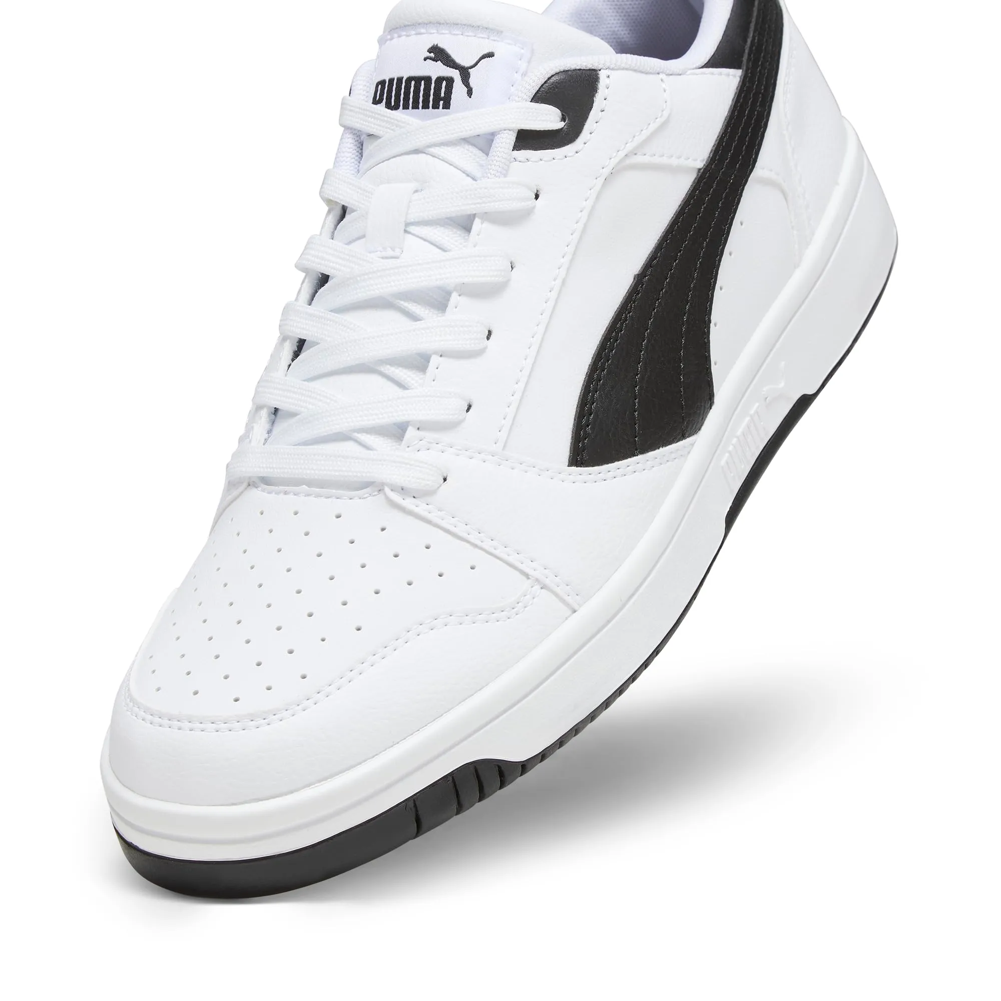 PUMA Rebound V6 Low Sneakers, White Black Black, 37.5 EU - immagine 10