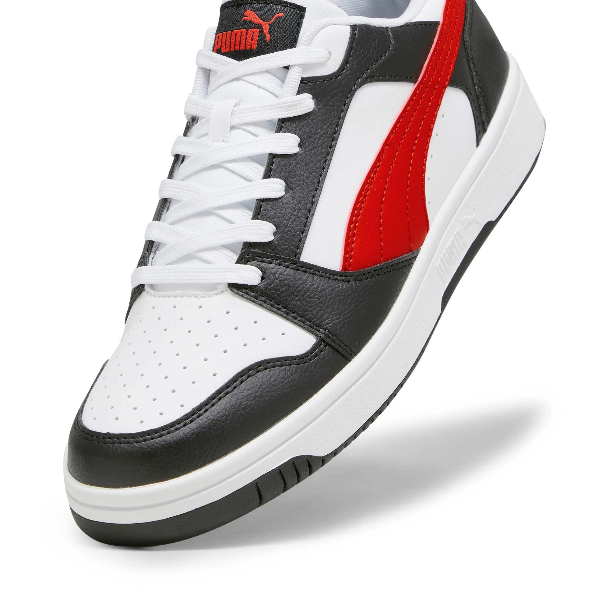 PUMA Rebound V6 Low Sneakers, White For All Time Red Black, 41 EU - immagine 7