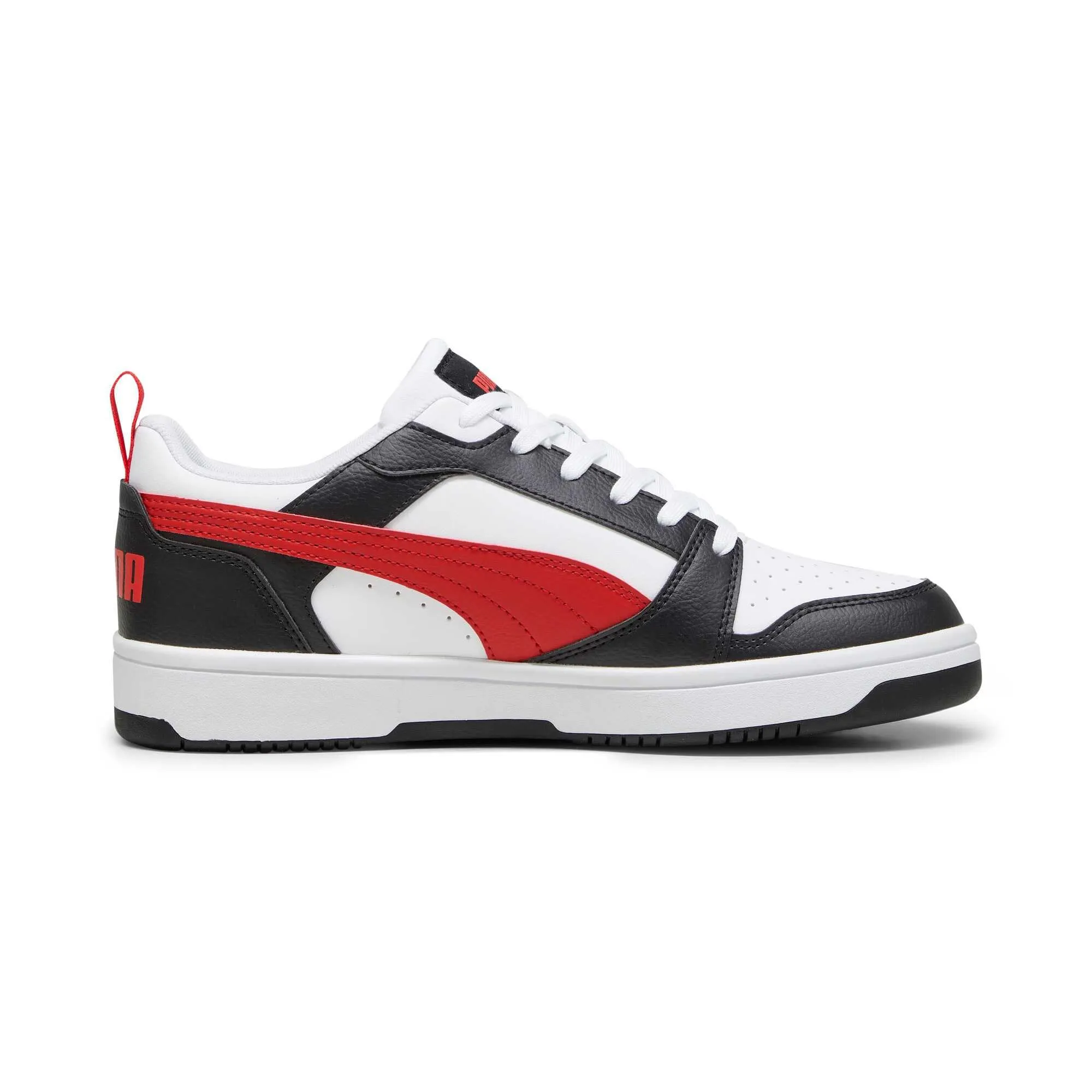 PUMA Rebound V6 Low Sneaker Unisex White For All Time Red Black, 48 EU - immagine 4