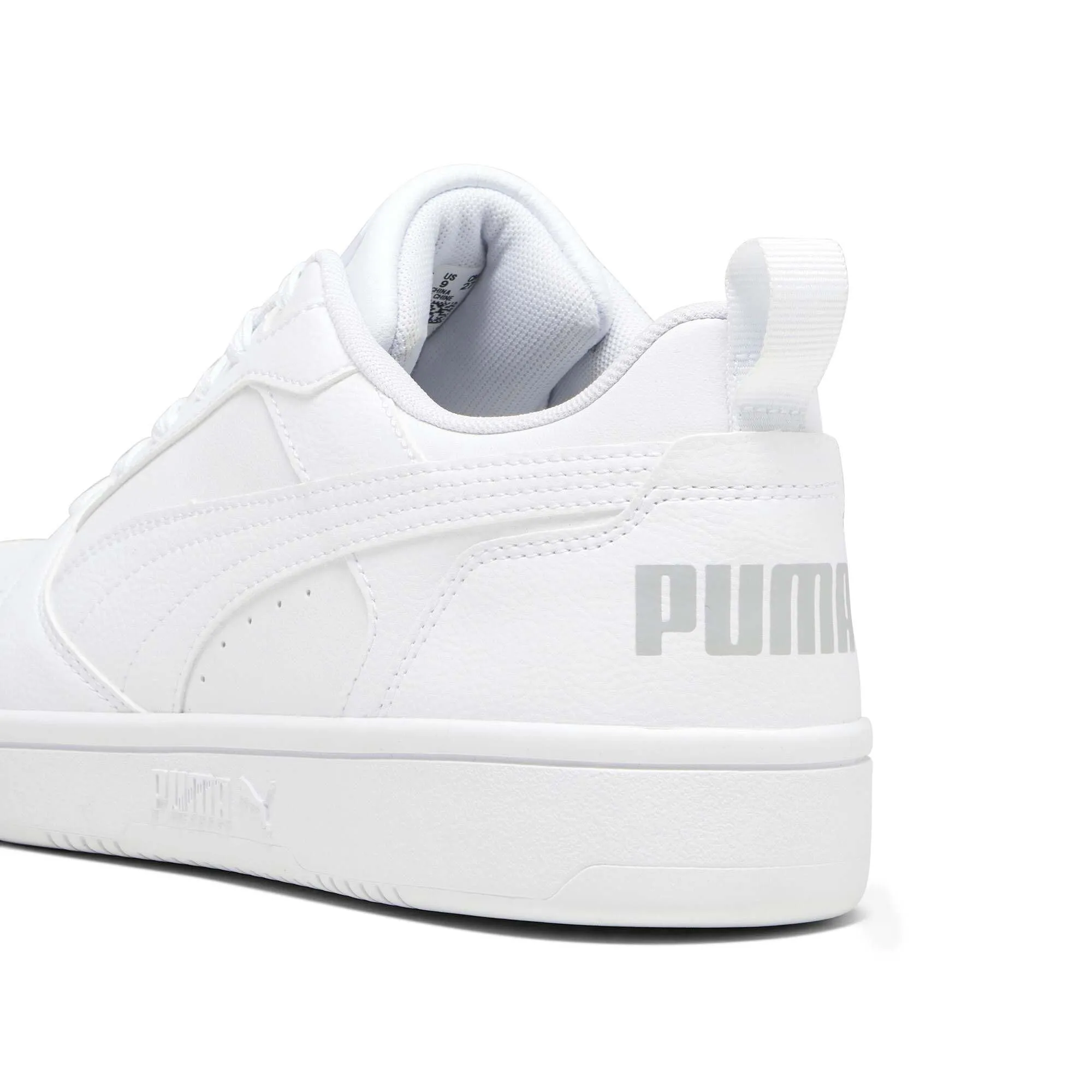 PUMA Rebound V6 Low Sneaker Unisex - White Cool Light Gray, 42.5 EU - immagine 4