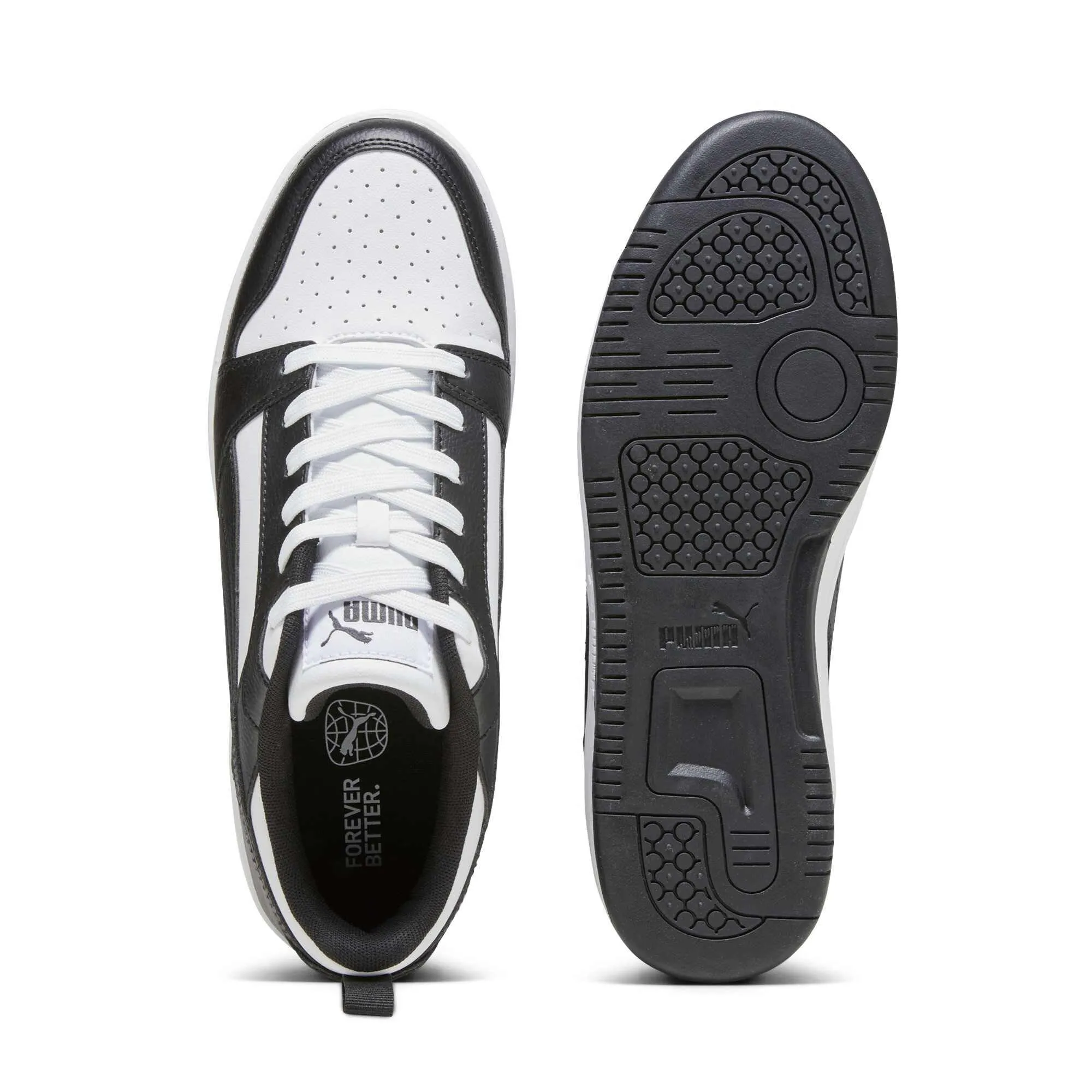 PUMA Rebound V6 Low Sneaker Unisex White Black White 42.5 EU - immagine 6