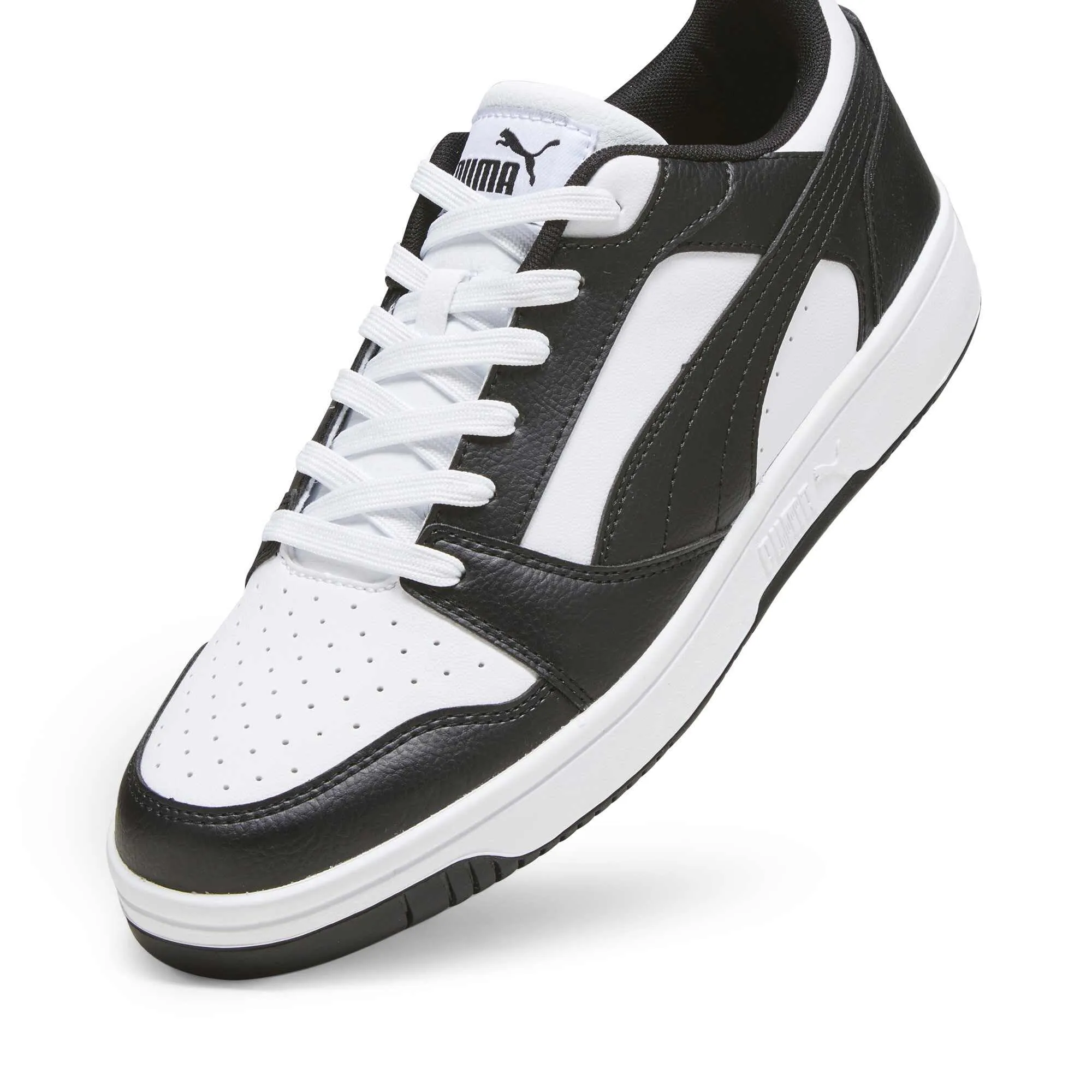 PUMA Rebound V6 Low Sneaker Unisex White Black White 42.5 EU - immagine 7