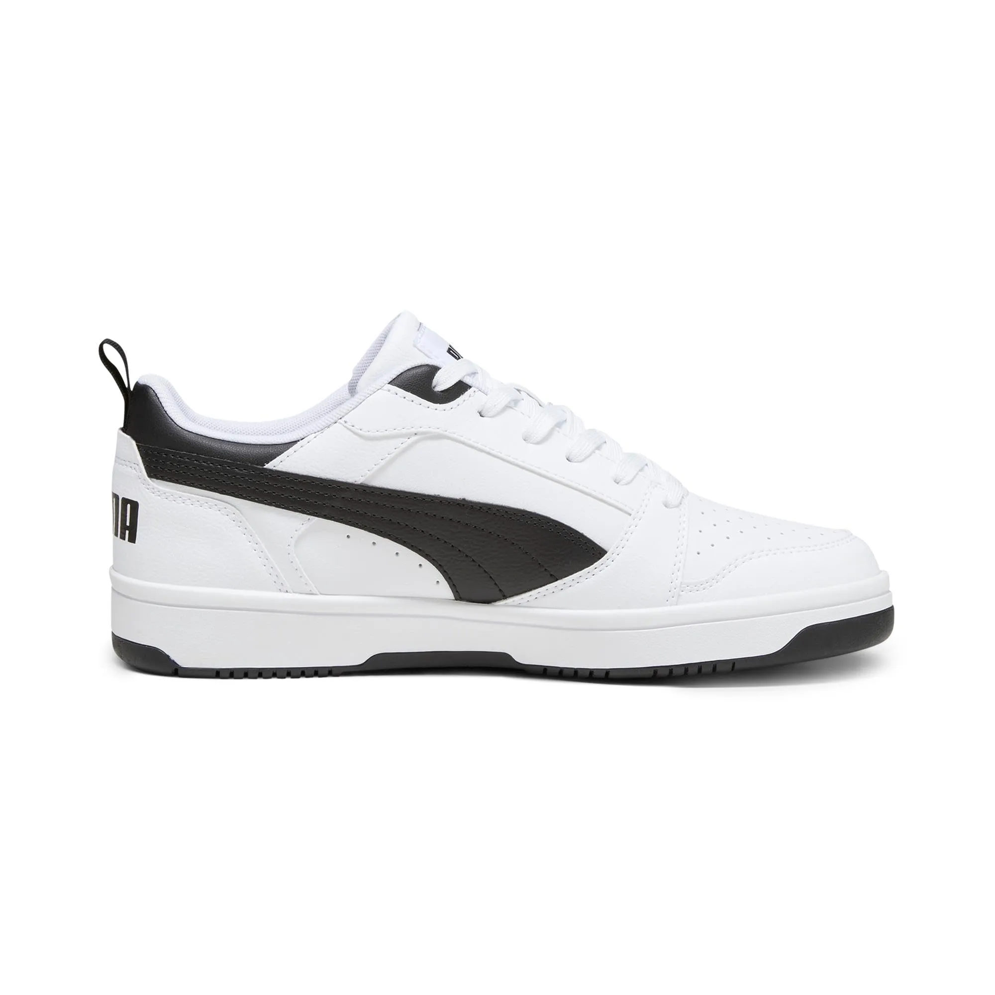 Puma Rebound V6 Low Sneaker Unisex, White Black Black, 40.5 EU - immagine 5