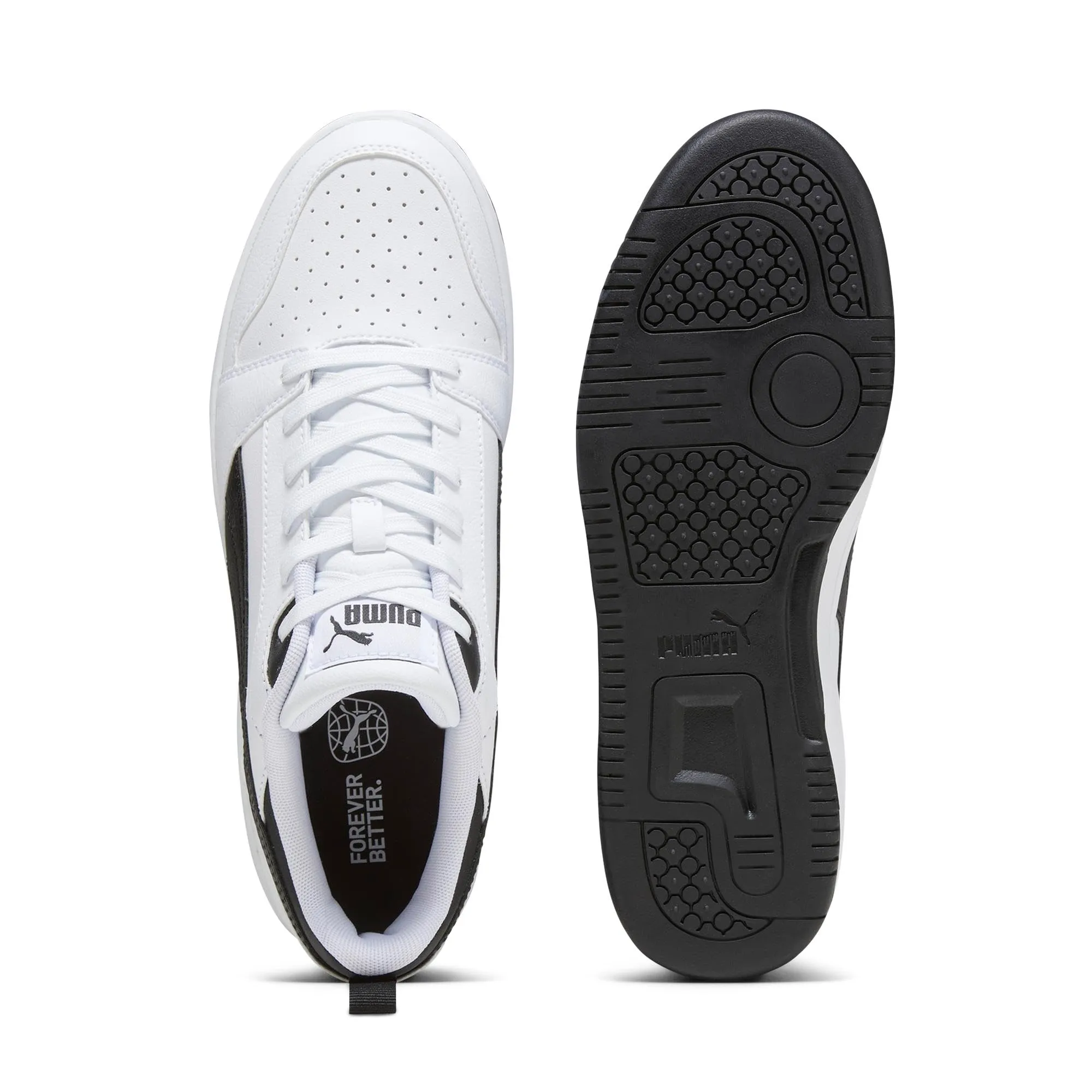 PUMA Rebound V6 Low Unisex Sneakers - White Black Black, 43 EU - immagine 4